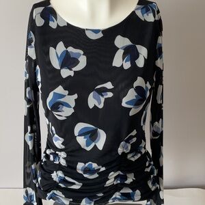 RW Floral Mesh/sheer Top